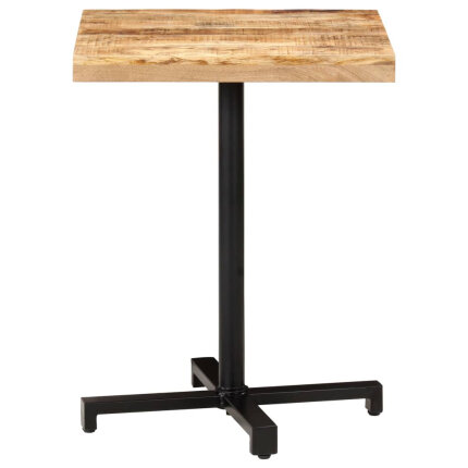 Table de bistro Style Industriel carrée en bois de manguier brut 60 x 60 x 75 cm {attributes}