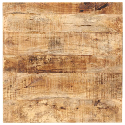 Table de bistro Style Industriel carrée en bois de manguier brut 60 x 60 x 75 cm {attributes}