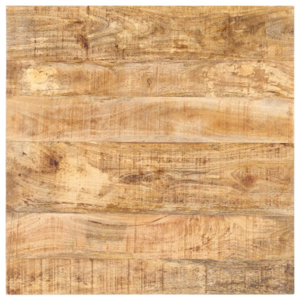 Table de bistro Style Industriel carrée en bois de manguier brut 70 x 70 x 75 cm {attributes}