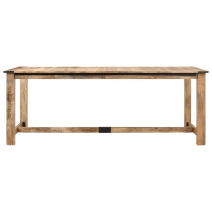 Table à manger style Industriel / Bohème en bois de manguier massif 200x100x75 cm {attributes}