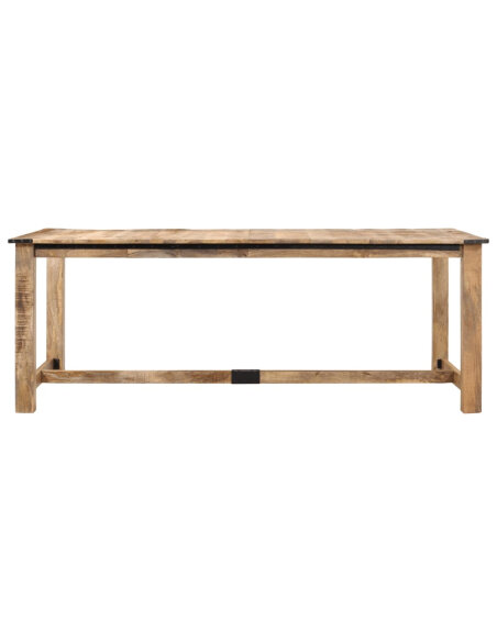 Table à manger style Industriel / Bohème en bois de manguier massif 200x100x75 cm {attributes} Table à manger style Industriel / Bohème en bois de manguier massif 200x100x75 cm {attributes}
