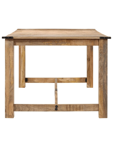 Table à manger style Industriel / Bohème en bois de manguier massif 200x100x75 cm {attributes} Table à manger style Industriel / Bohème en bois de manguier massif 200x100x75 cm {attributes}