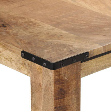 Table à manger style Industriel / Bohème en bois de manguier massif 200x100x75 cm {attributes}