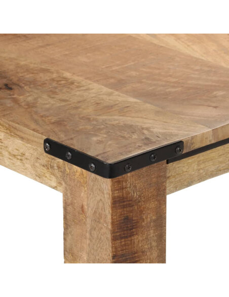 Table à manger style Industriel / Bohème en bois de manguier massif 200x100x75 cm {attributes} Table à manger style Industriel / Bohème en bois de manguier massif 200x100x75 cm {attributes}