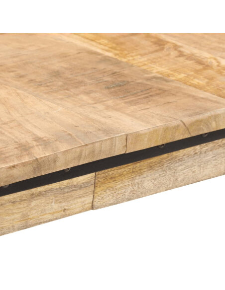 Table à manger style Industriel / Bohème en bois de manguier massif 200x100x75 cm {attributes} Table à manger style Industriel / Bohème en bois de manguier massif 200x100x75 cm {attributes}