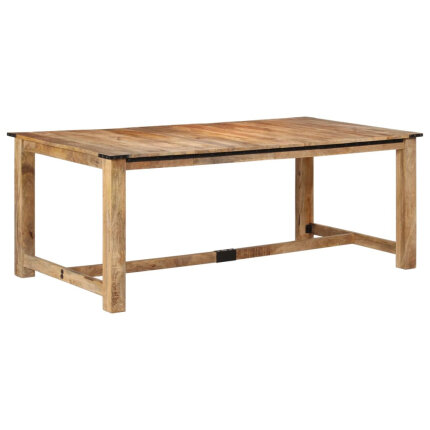 Table à manger style Industriel / Bohème en bois de manguier massif 200x100x75 cm {attributes}