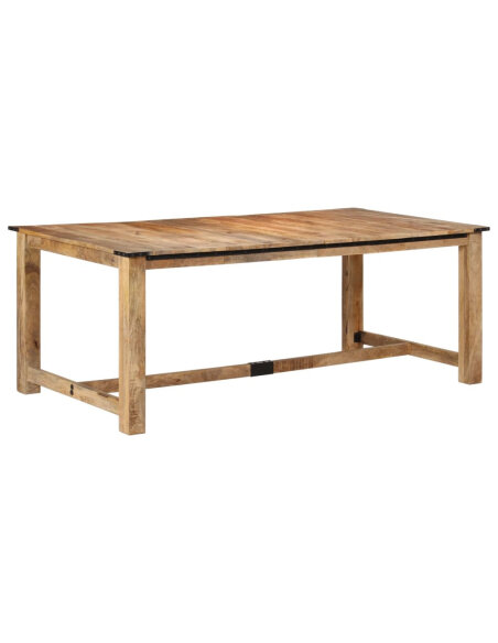 Table à manger style Industriel / Bohème en bois de manguier massif 200x100x75 cm {attributes} Table à manger style Industriel / Bohème en bois de manguier massif 200x100x75 cm {attributes}