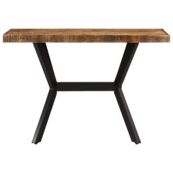 Table à manger Style Industriel en bois de manguier massif 110 x 55 x 75 cm {attributes} 2