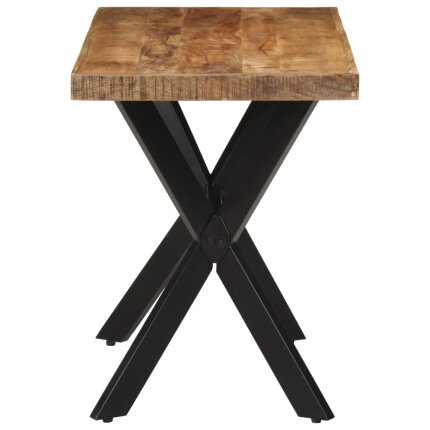 Table à manger Style Industriel en bois de manguier massif 110 x 55 x 75 cm {attributes}