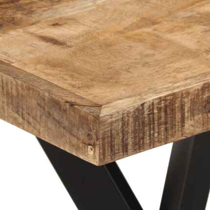 Table à manger Style Industriel en bois de manguier massif 110 x 55 x 75 cm {attributes}