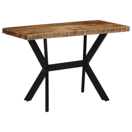 Table à manger Style Industriel en bois de manguier massif 110 x 55 x 75 cm {attributes}