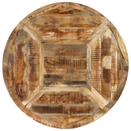 Table à manger Style Industriel en bois de manguier massif brut Ø150x76 cm {attributes}