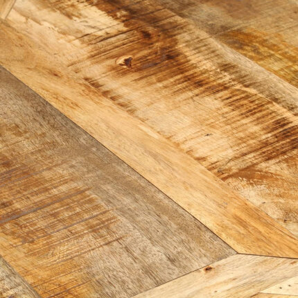 Table à manger Style Industriel en bois de manguier massif brut Ø150x76 cm {attributes}