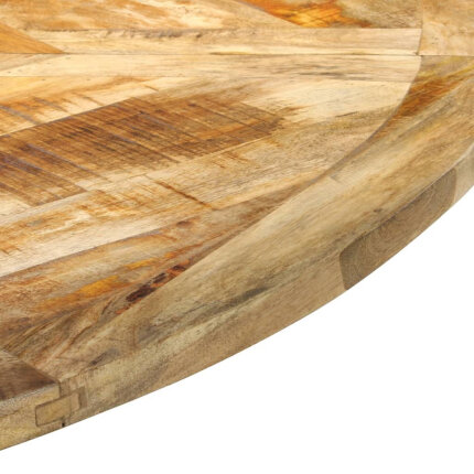 Table à manger Style Industriel en bois de manguier massif brut Ø150x76 cm {attributes}