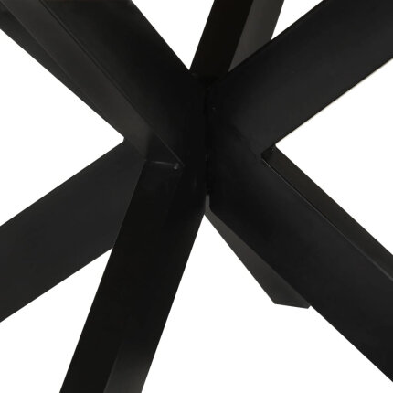 Table à manger Style Industriel en bois de manguier massif brut Ø150x76 cm {attributes}