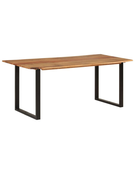 Table salle à manger Style Industriel en bois d'acacia massif 180 x 90 x 76 cm {attributes} Table salle à manger Style Industriel en bois d'acacia massif 180 x 90 x 76 cm {attributes}
