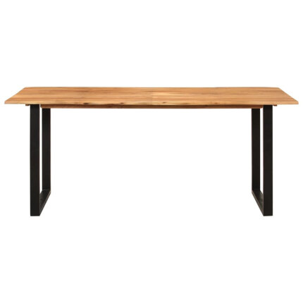 Table salle à manger Style Industriel en bois d'acacia massif 180 x 90 x 76 cm {attributes}