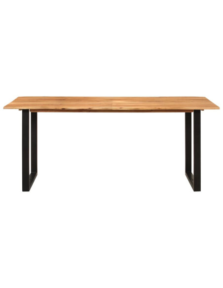 Table salle à manger Style Industriel en bois d'acacia massif 180 x 90 x 76 cm {attributes} Table salle à manger Style Industriel en bois d'acacia massif 180 x 90 x 76 cm {attributes}