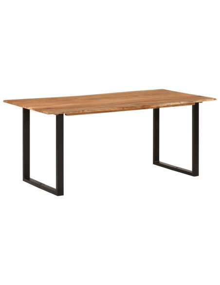 Table salle à manger Style Industriel en bois d'acacia massif 180 x 90 x 76 cm {attributes} Table salle à manger Style Industriel en bois d'acacia massif 180 x 90 x 76 cm {attributes}
