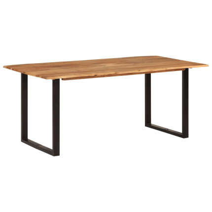 Table salle à manger Style Industriel en bois d'acacia massif 180 x 90 x 76 cm {attributes}