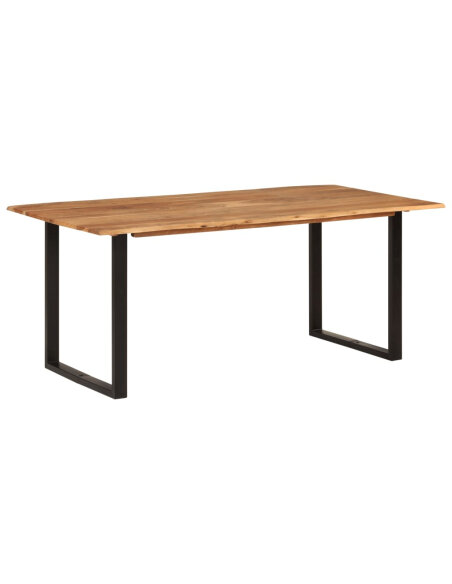 Table salle à manger Style Industriel en bois d'acacia massif 180 x 90 x 76 cm {attributes} Table salle à manger Style Industriel en bois d'acacia massif 180 x 90 x 76 cm {attributes}