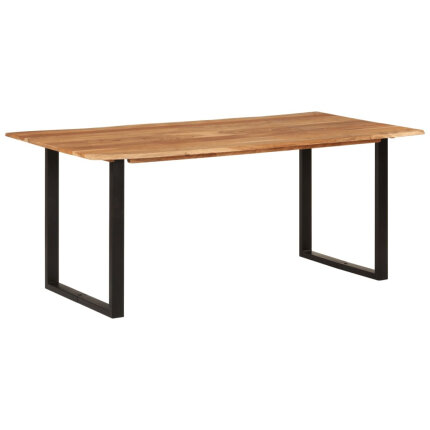 Table salle à manger Style Industriel en bois d'acacia massif 180 x 90 x 76 cm {attributes}