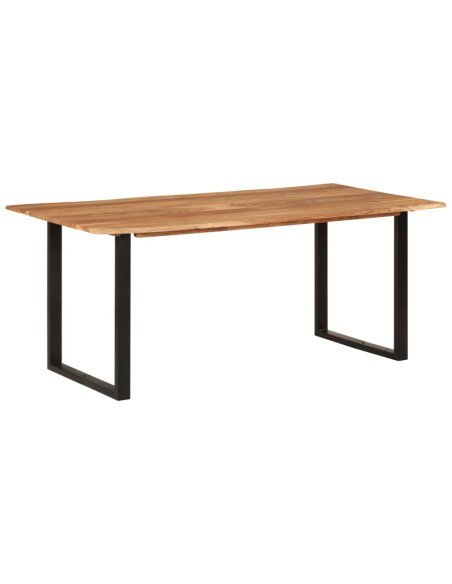 Table salle à manger Style Industriel en bois d'acacia massif 180 x 90 x 76 cm {attributes} Table salle à manger Style Industriel en bois d'acacia massif 180 x 90 x 76 cm {attributes}