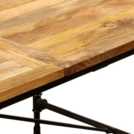 Table à manger Style Industriel en bois de manguier massif 180 x 90 x 76 cm {attributes}