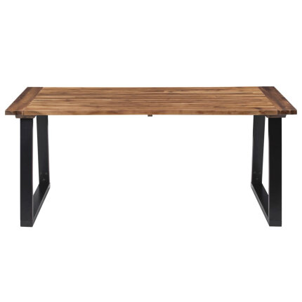 Table à manger Style Industriel en bois d'acacia massif 180x90 cm {attributes}