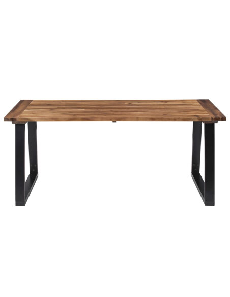 Table à manger Style Industriel en bois d'acacia massif 180x90 cm {attributes} Table à manger Style Industriel en bois d'acacia massif 180x90 cm {attributes}