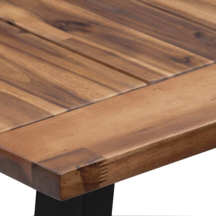 Table à manger Style Industriel en bois d'acacia massif 180x90 cm {attributes}