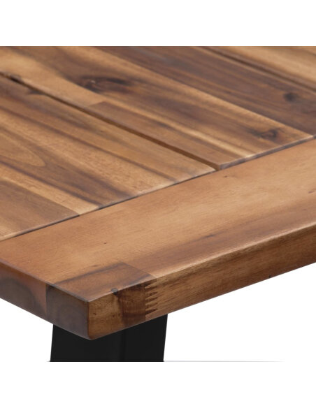 Table à manger Style Industriel en bois d'acacia massif 180x90 cm {attributes} Table à manger Style Industriel en bois d'acacia massif 180x90 cm {attributes}