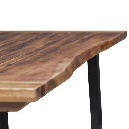 Table à manger Style Industriel en bois d'acacia massif 180x90 cm {attributes}
