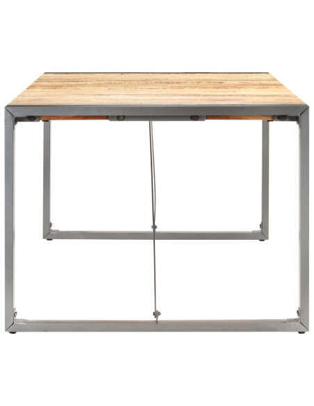 Table à manger style Industriel / Bohème en bois de manguier massif brut 200 x 100 x 75 cm {attributes}