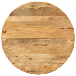 Table à manger Style Industriel en bois de manguier massif et acier Ø 110 x 78 cm {attributes} 2