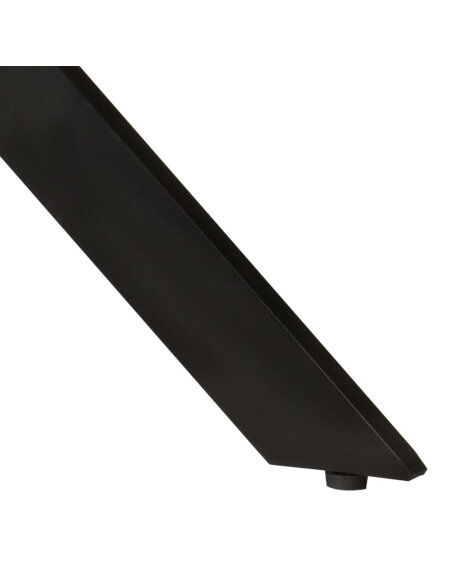 Table à manger Style Industriel en bois de manguier massif et acier Ø 110 x 78 cm {attributes}