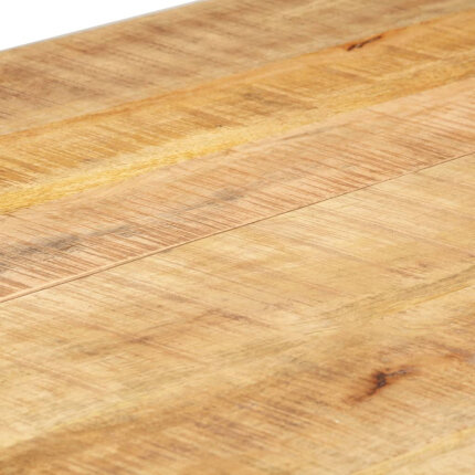 Table à manger Style Industriel en bois de manguier massif brut 140 x 70 x 76 cm {attributes}