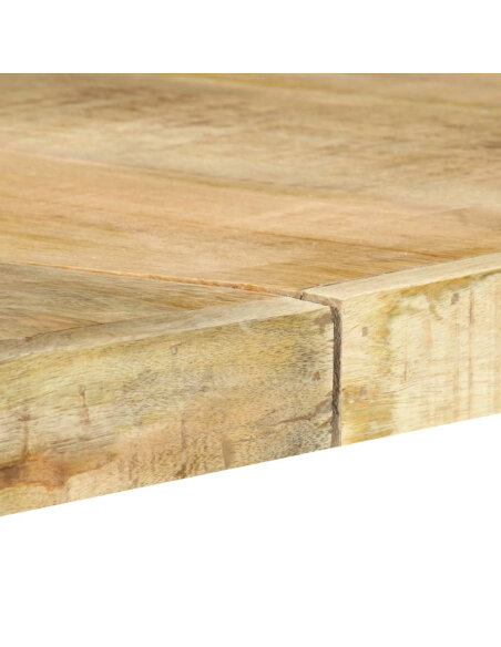 Table à manger Style Industriel en bois de manguier massif 180x90x76 cm {attributes} Table à manger Style Industriel en bois de manguier massif 180x90x76 cm {attributes}