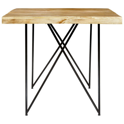 Table à manger style Industriel / Bohème en bois de manguier massif 180x90x76 cm {attributes}