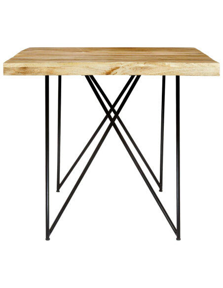 Table à manger style Industriel / Bohème en bois de manguier massif 180x90x76 cm {attributes} Table à manger style Industriel / Bohème en bois de manguier massif 180x90x76 cm {attributes}