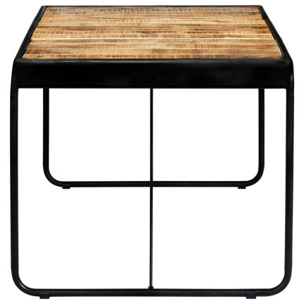 Table salle à manger Style Industriel en bois de manguier brut 180 x 90 x 76 cm {attributes}