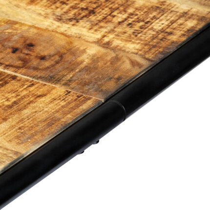 Table salle à manger Style Industriel en bois de manguier brut 180 x 90 x 76 cm {attributes}