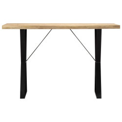 Table à manger Style Industriel en bois de manguier massif 120 x 60 x 76 cm {attributes} 2
