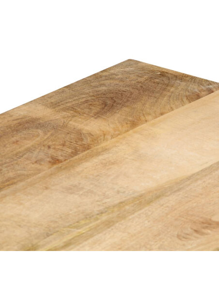 Table à manger Style Industriel en bois de manguier massif 120 x 60 x 76 cm {attributes} Table à manger Style Industriel en bois de manguier massif 120 x 60 x 76 cm {attributes}