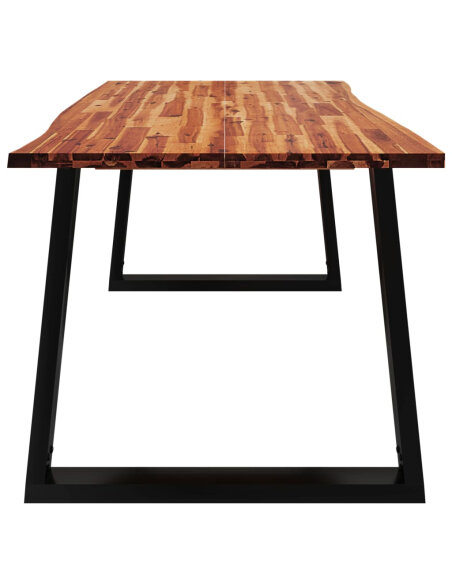Table à manger Style Industriel en bois d'acacia 180 x 90 x 75 cm {attributes}
