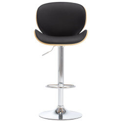 Tabouret de bar Rétro / Vintage en similicuir Noir  {attributes} 2