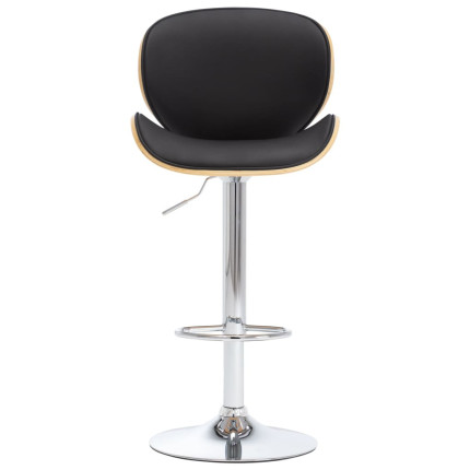 Tabouret de bar Rétro / Vintage en similicuir Noir  {attributes}
