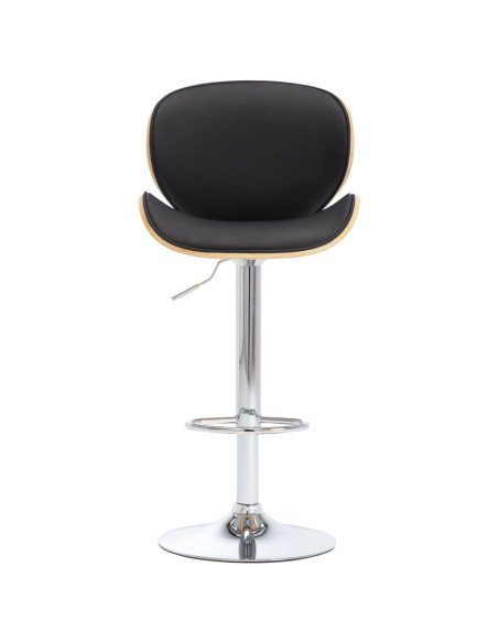 Tabouret de bar Rétro / Vintage en similicuir Noir  {attributes}