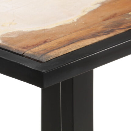Table salle à manger Style Industriel en bois de récupération massif Multicolore 140 x 70 x 76 cm {attributes}