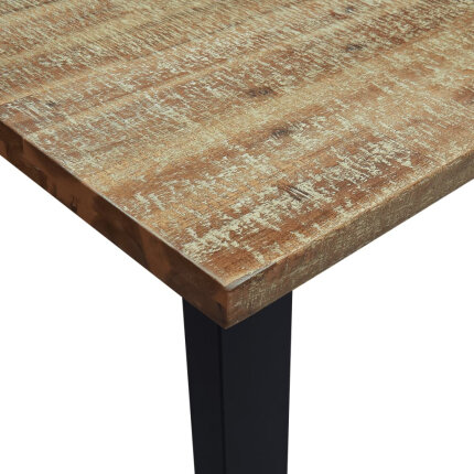 Table à manger Style Industriel en bois d'acacia 150 x 90 x 75 cm {attributes}